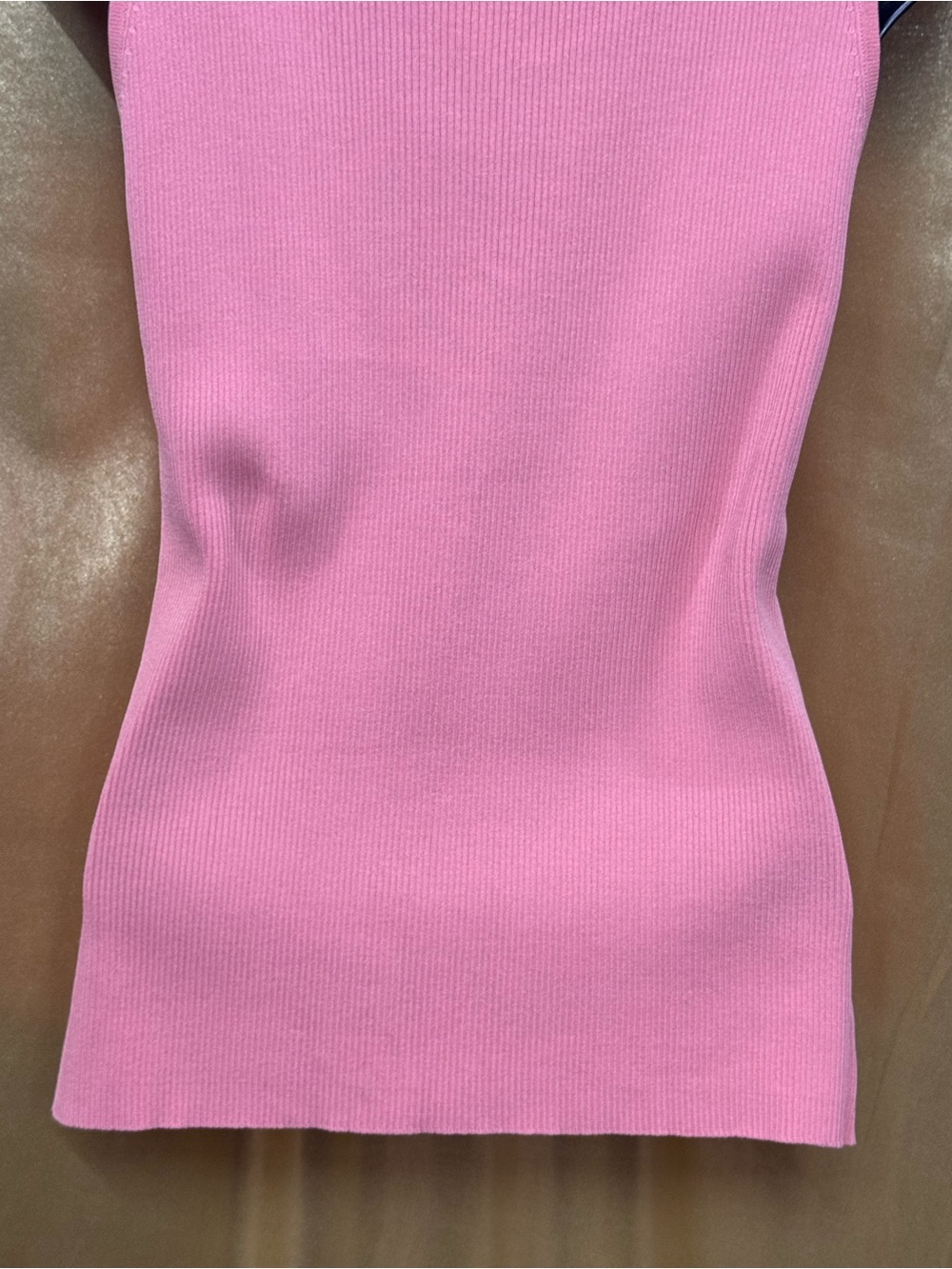 Ruby Rd. Peach Pink Embellished Tank Top Small Ribbed Knit - Picture 10 of 13